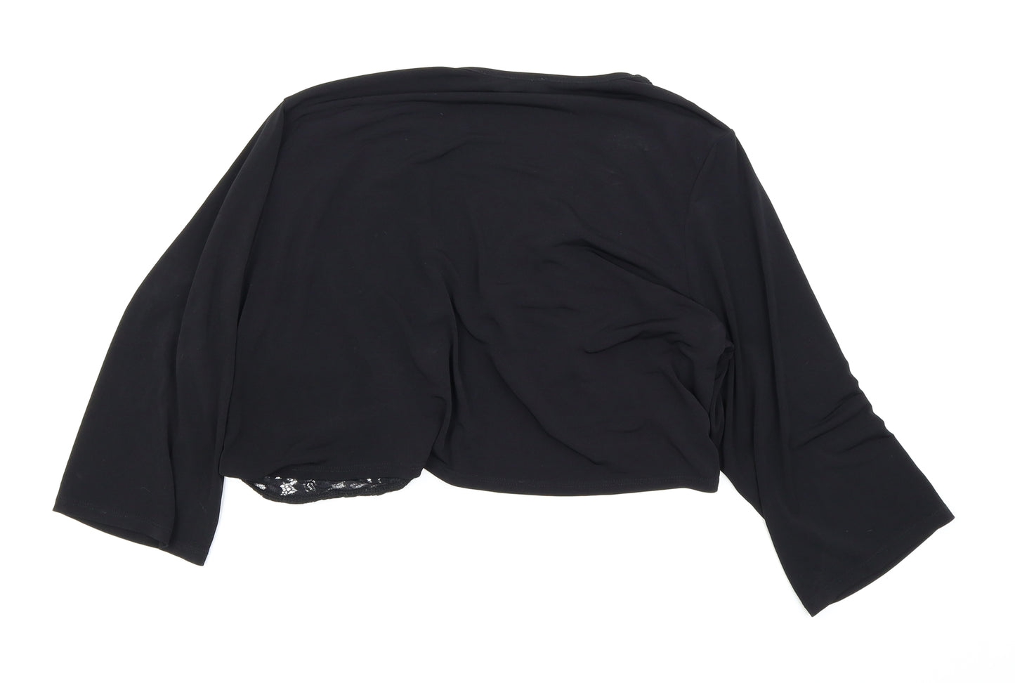Asda George Womens Black   Cardigan Jumper Size 22  - crop cardigan