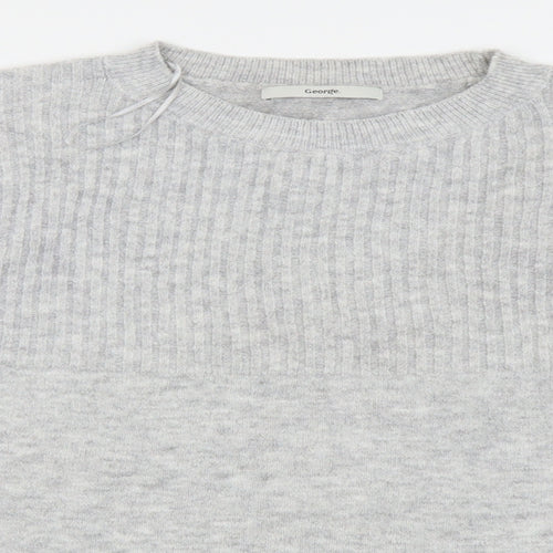 Asda George Womens Grey   Pullover Jumper Size L