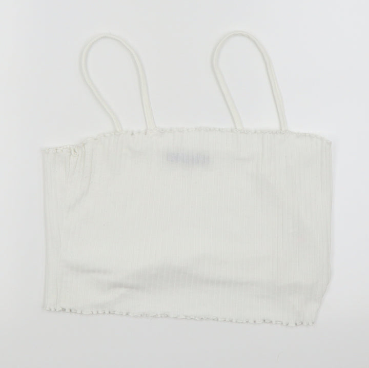 Boohoo Womens White Camisole Tank Size 18