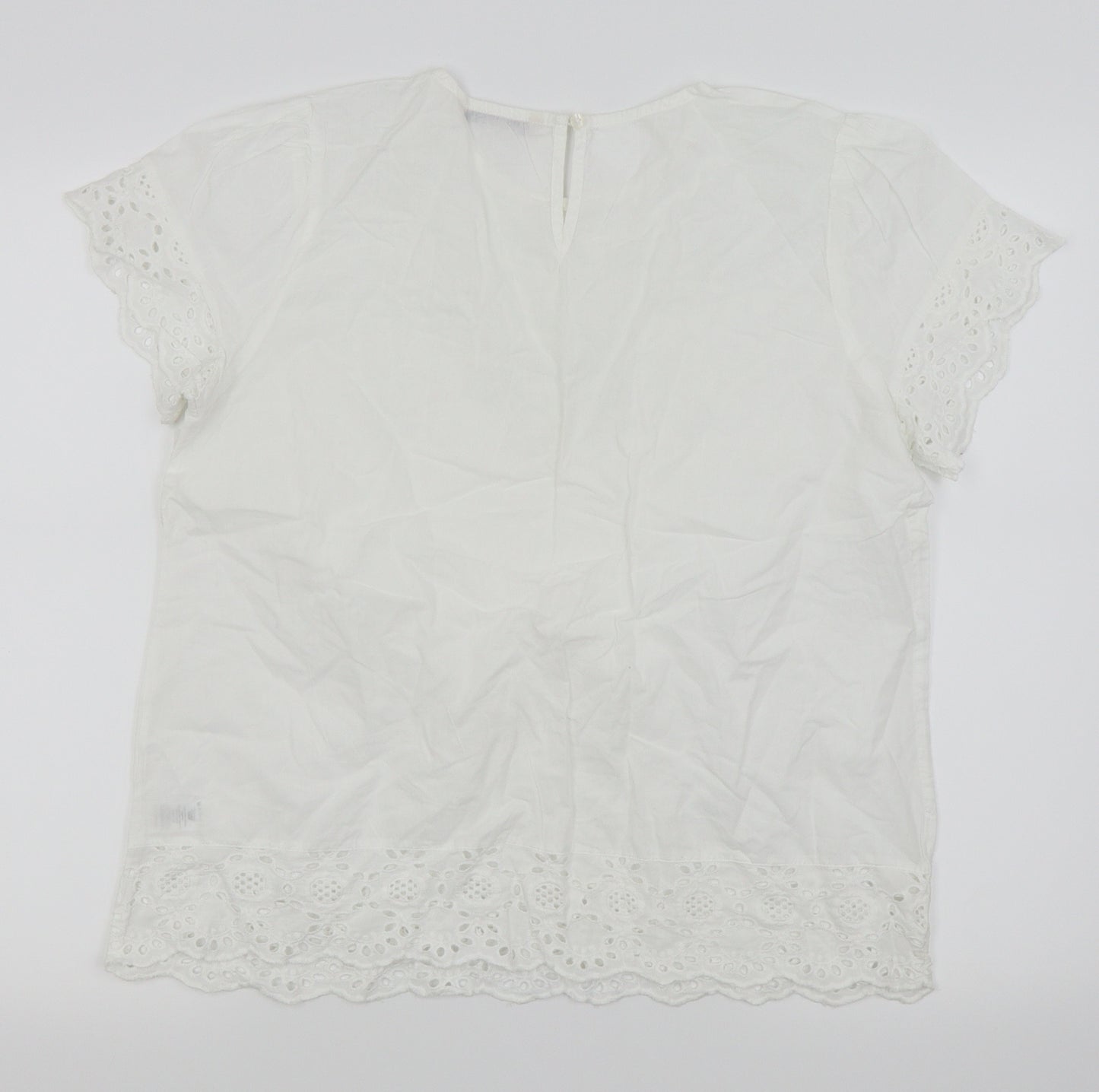 TU women Womens White   Basic T-Shirt Size 14