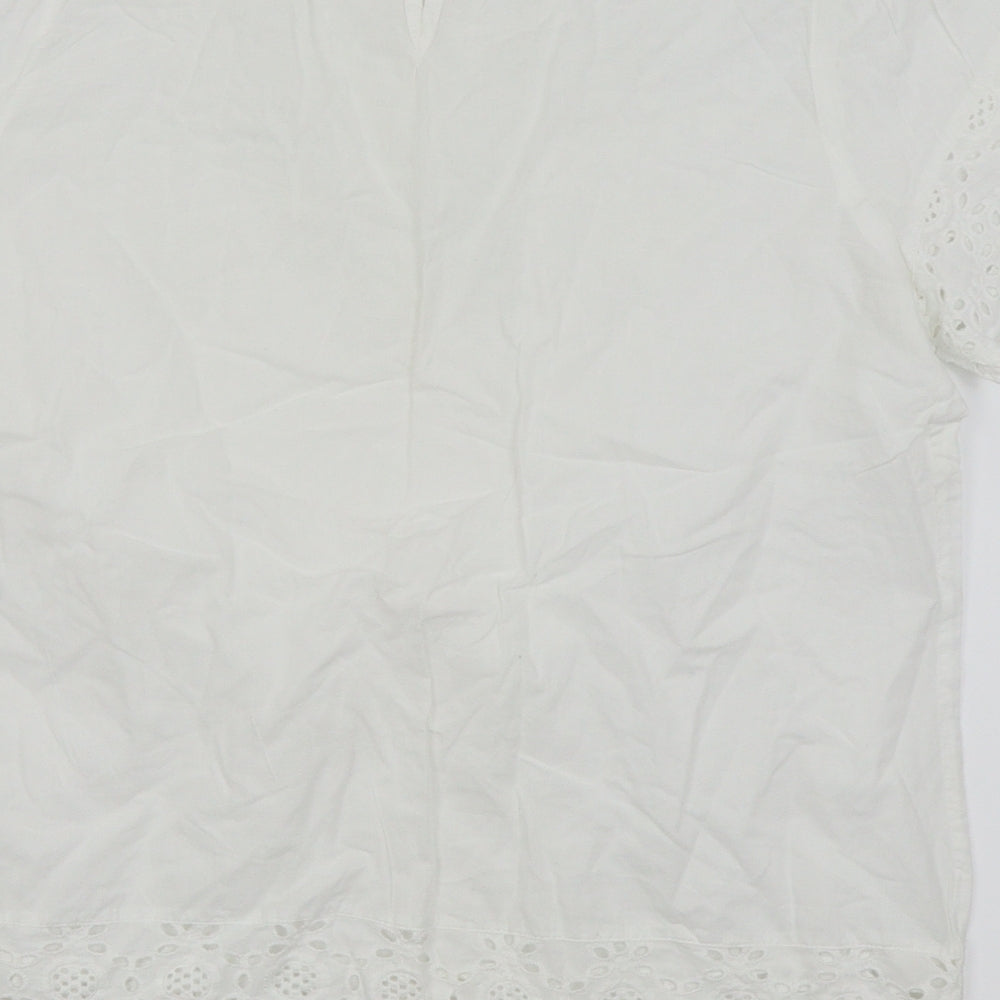 TU women Womens White   Basic T-Shirt Size 14