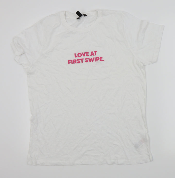 New Look Womens White   Basic Polo Size 14