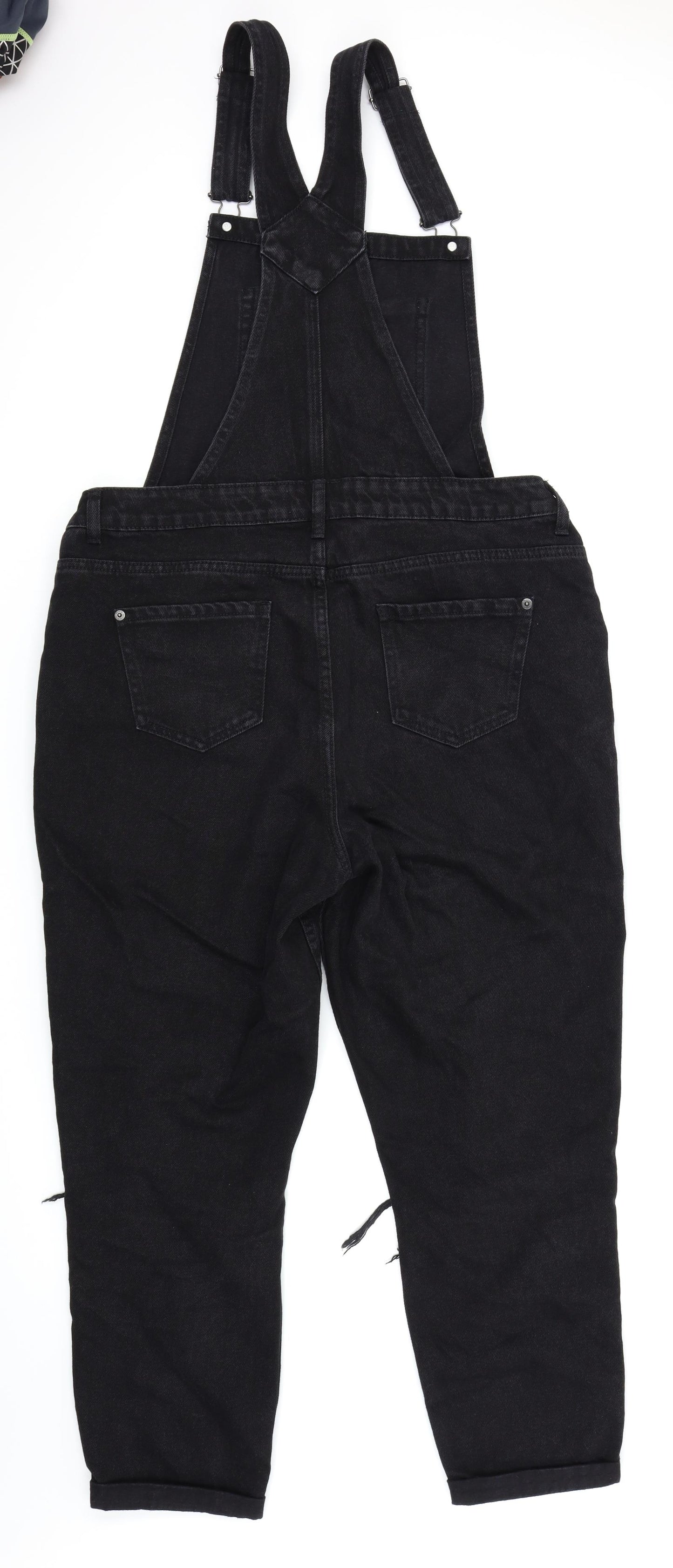 New Look Womens Black   Pinafore/Dungaree Dress  Size 14  - dungarees
