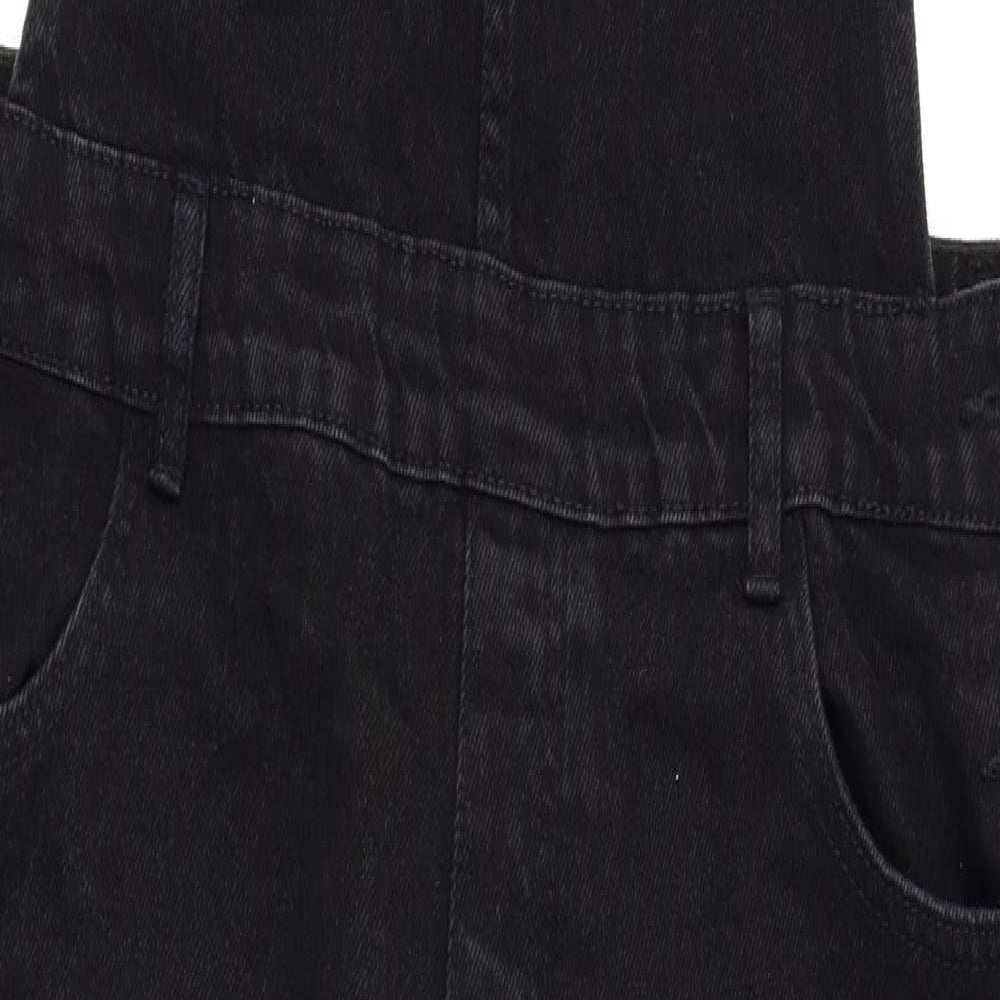 New Look Womens Black   Pinafore/Dungaree Dress  Size 14  - dungarees