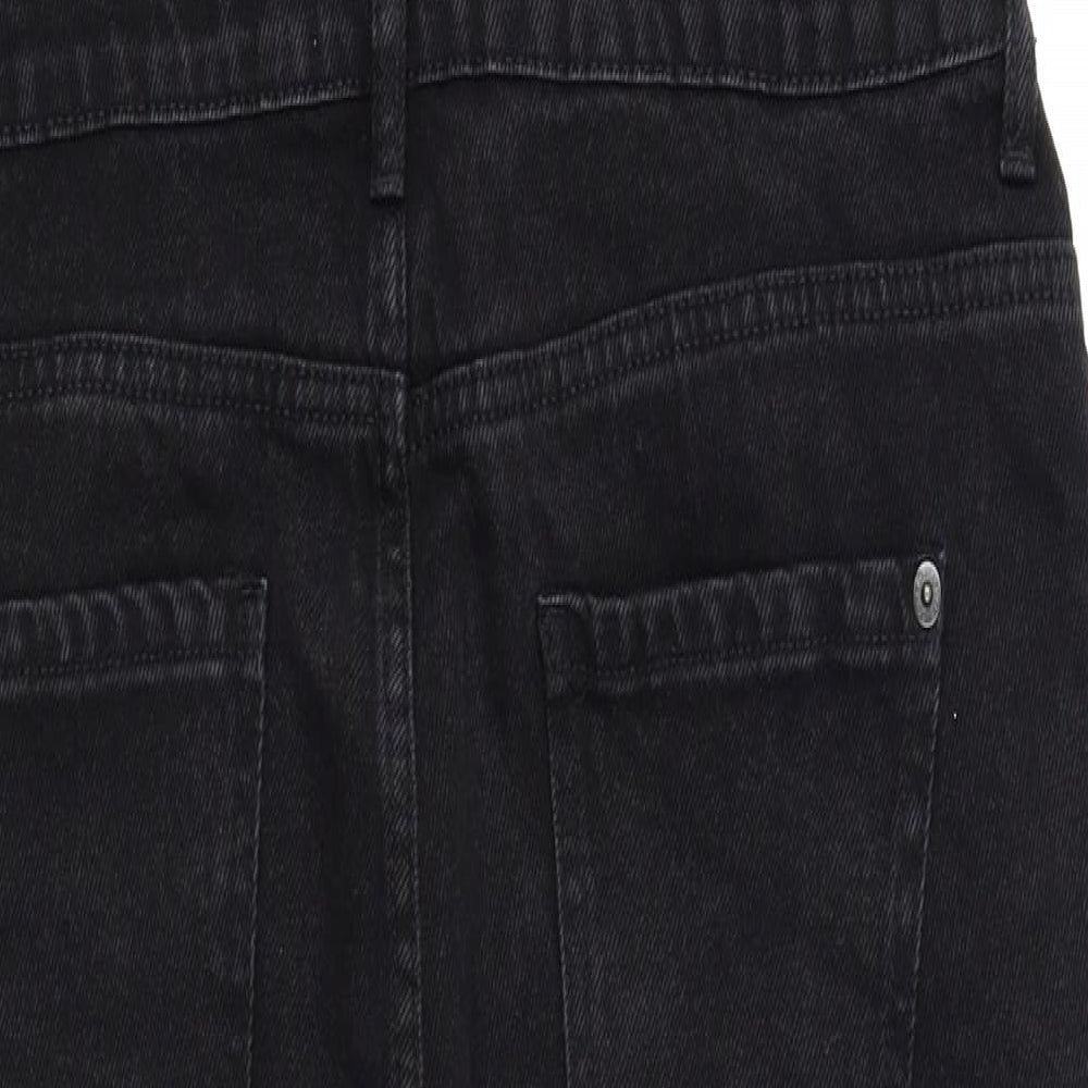 New Look Womens Black   Pinafore/Dungaree Dress  Size 14  - dungarees