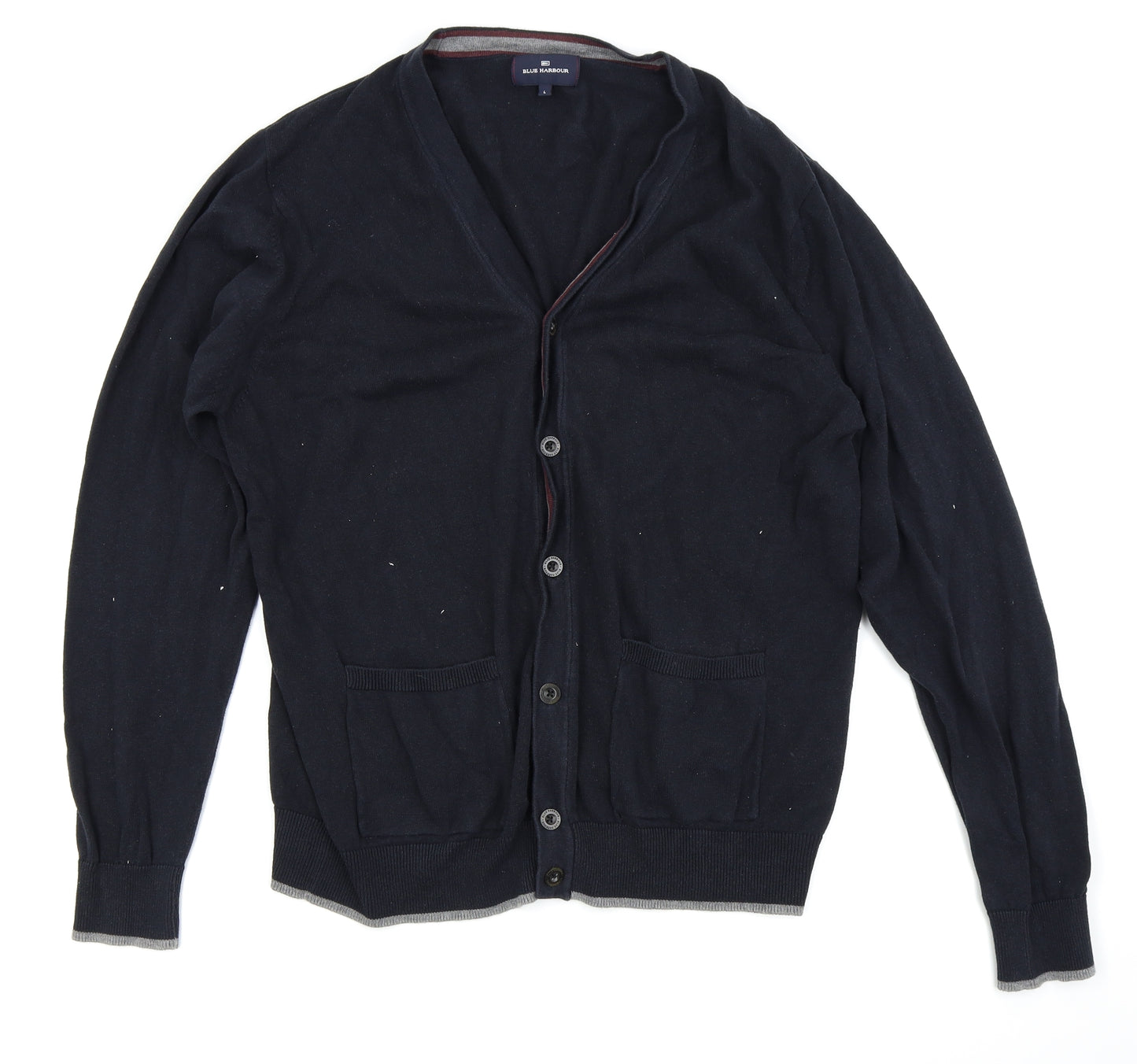 M&S Mens Black   Cardigan Jumper Size L