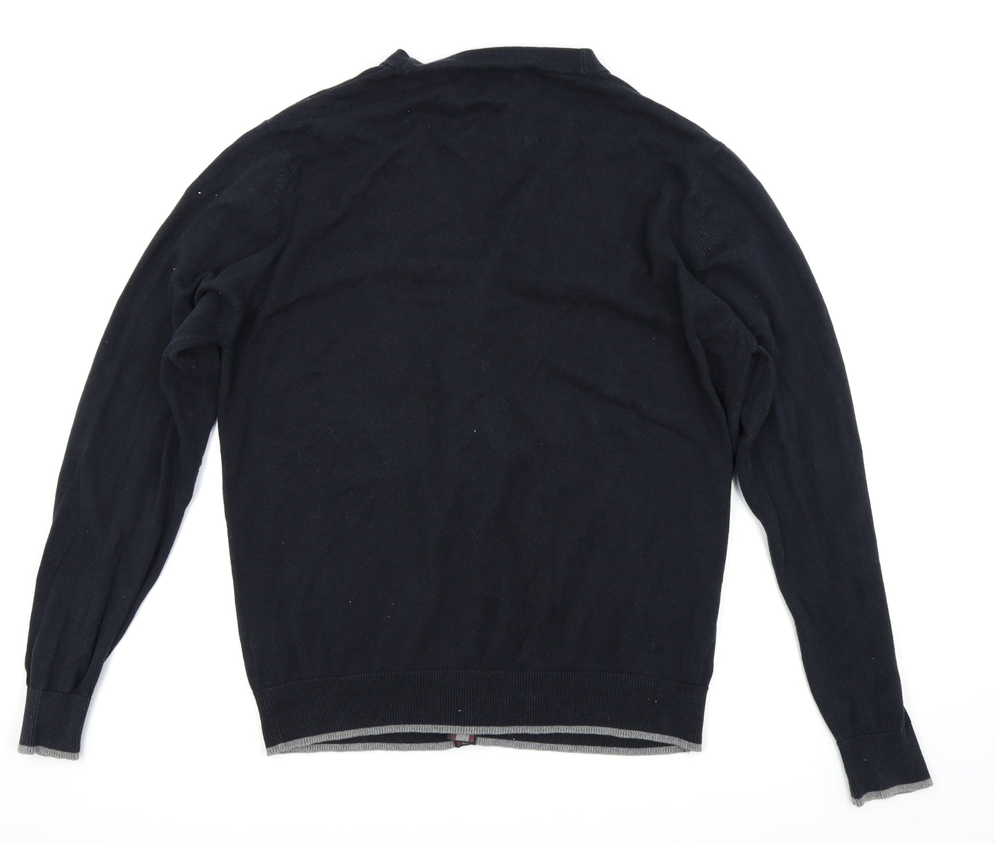 M&S Mens Black   Cardigan Jumper Size L