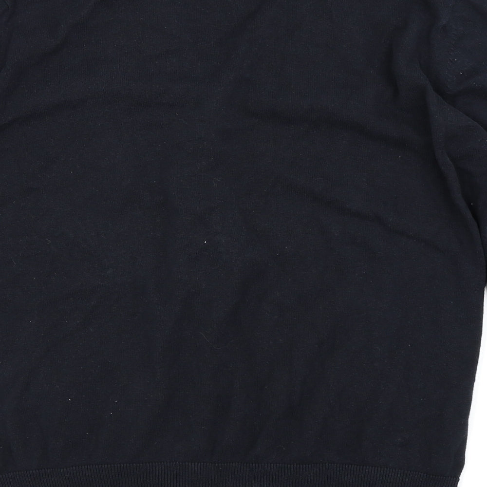 M&S Mens Black   Cardigan Jumper Size L