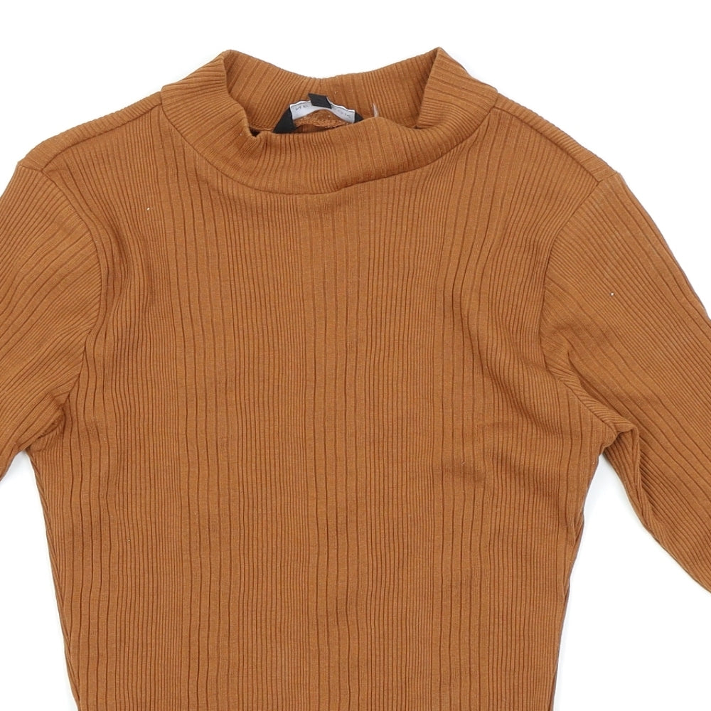 New Look Womens Brown   Basic T-Shirt Size 8