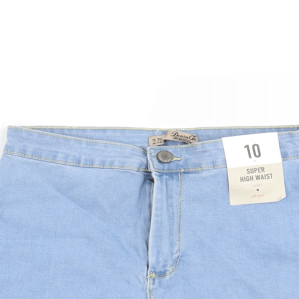 Denim CO Womens Blue   Cut-Off Shorts Size 10