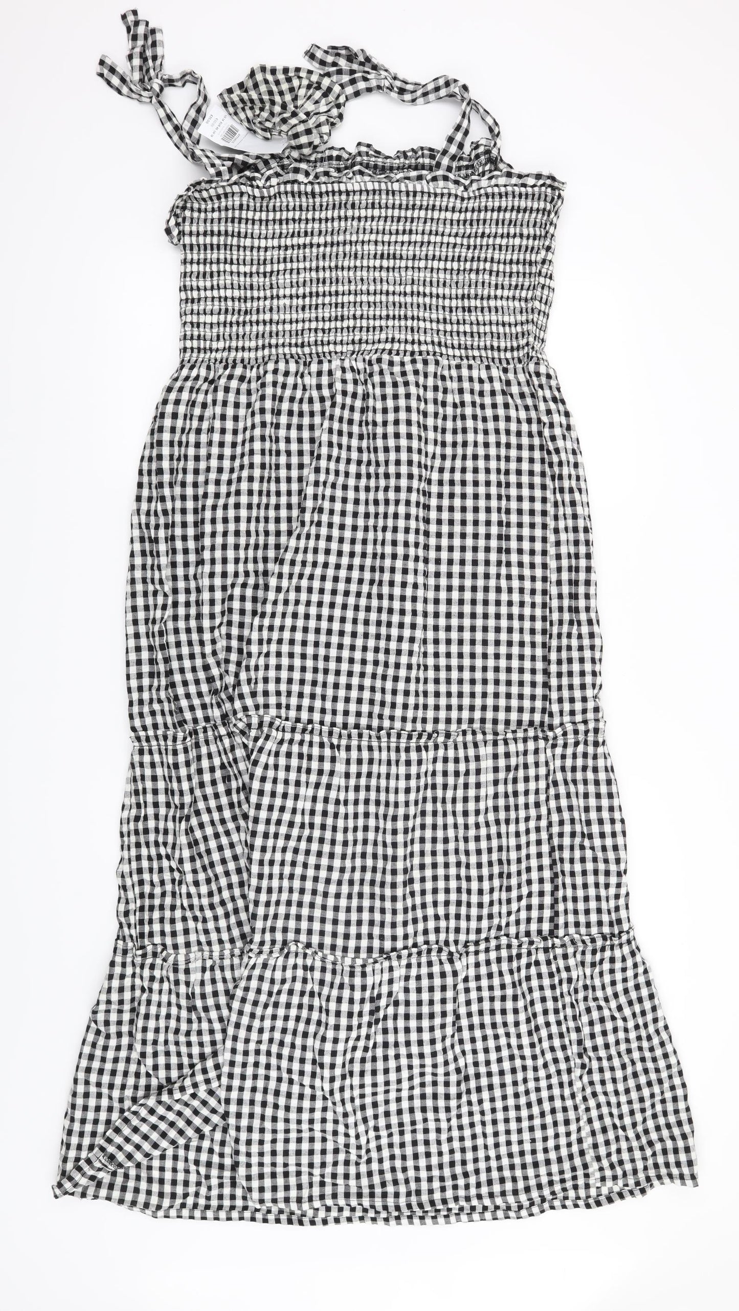 Dorothy Perkins Womens Black Geometric  Maxi  Size 18