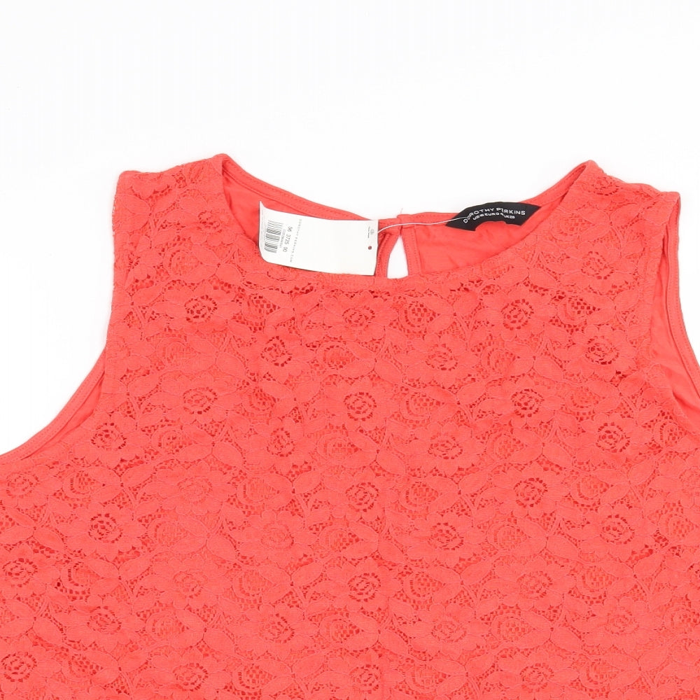 Dorothy Perkins Womens Red Floral  Pullover Jumper Size 20