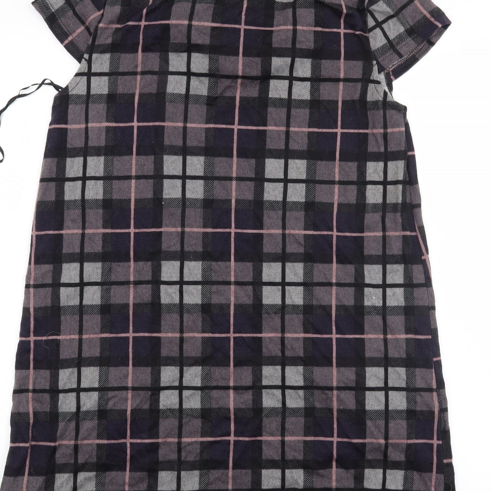 Apricot Womens Grey Check  Jumper Dress  Size 14
