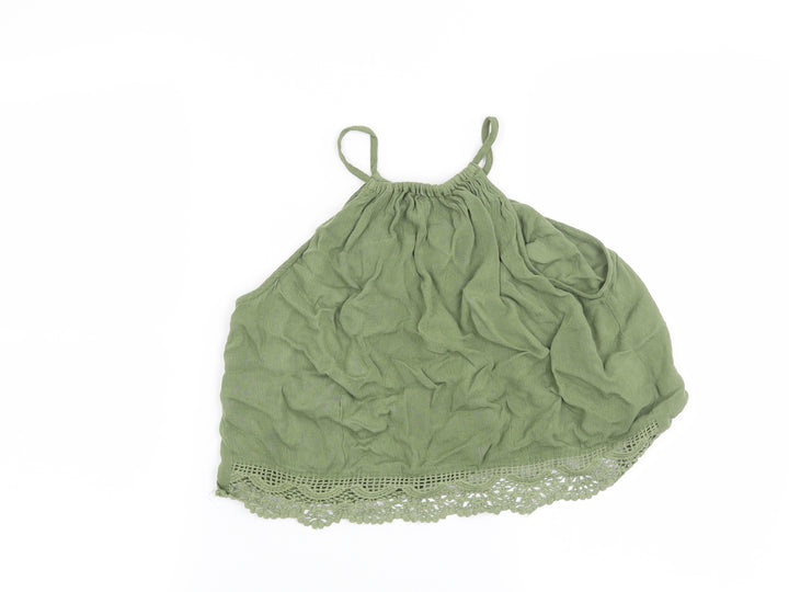 H&M Womens Green   Basic Blouse Size 8