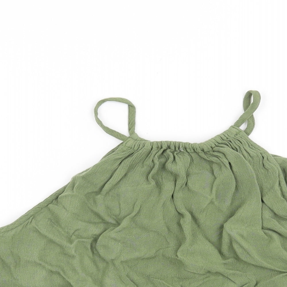 H&M Womens Green   Basic Blouse Size 8