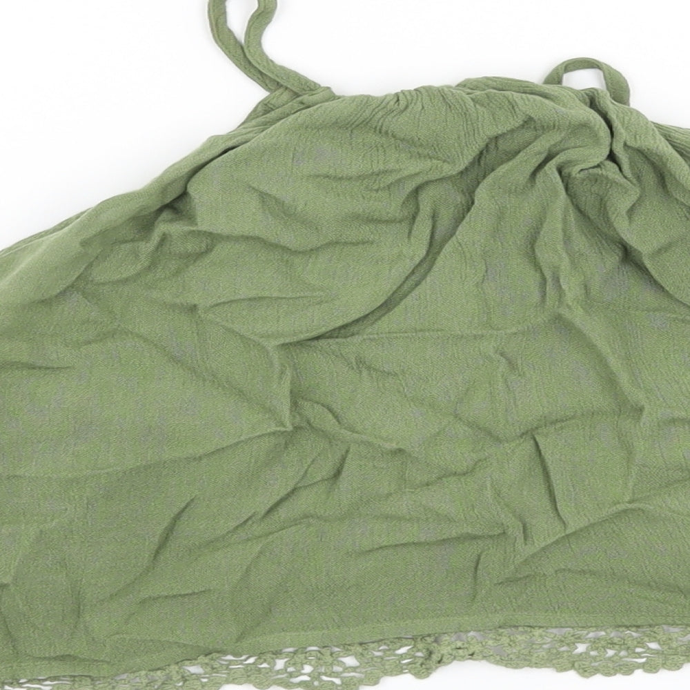 H&M Womens Green   Basic Blouse Size 8