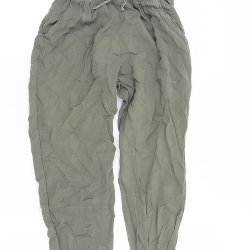 H&M Girls Green   Harem Trousers Size 11 Years
