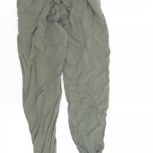 H&M Girls Green   Harem Trousers Size 11 Years
