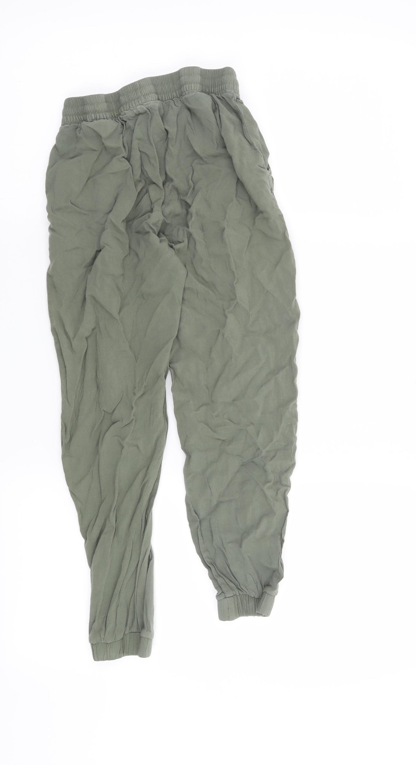 H&M Girls Green   Harem Trousers Size 11 Years
