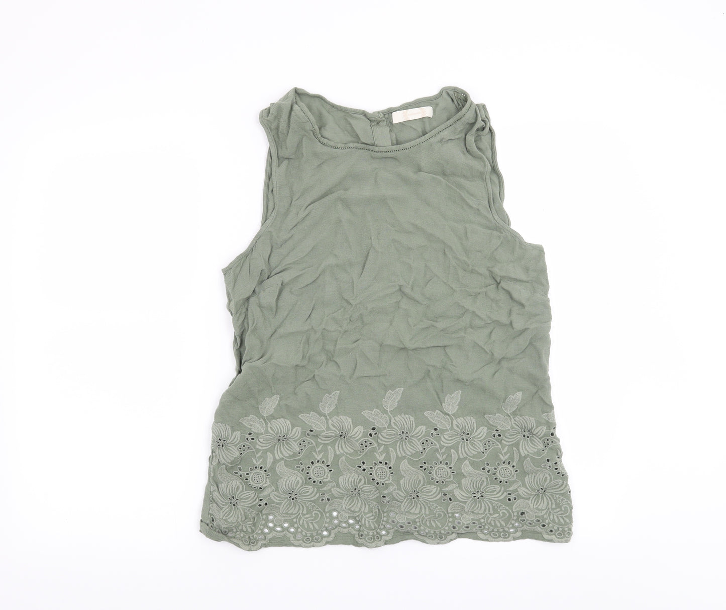 BHS Womens Green Floral  Basic Blouse Size 16