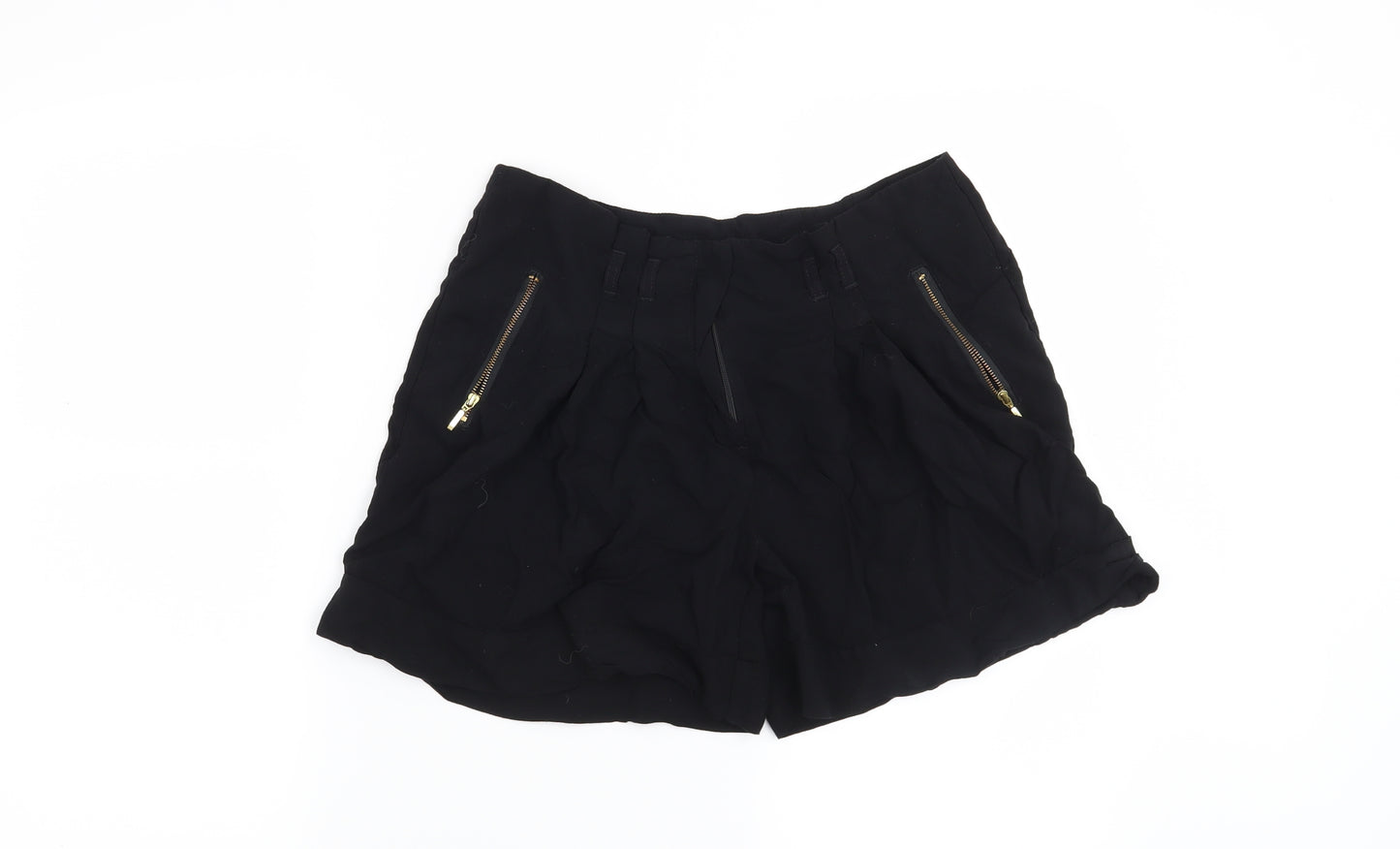 George Womens Black   Hot Pants Shorts Size 10