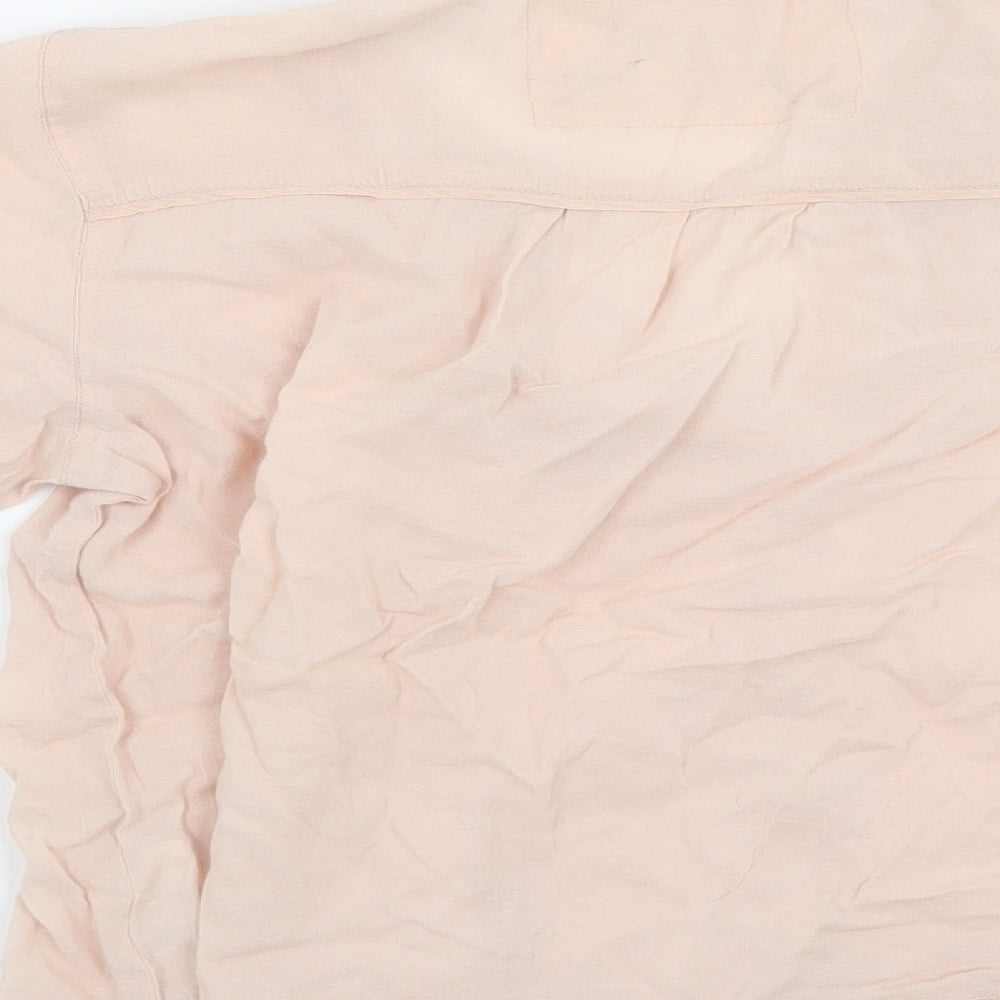 River Island Womens Pink   Basic Button-Up Size 10