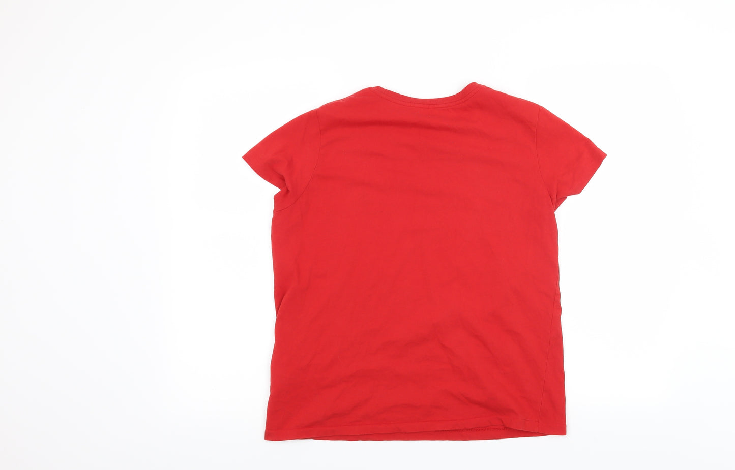 Polo Ralph Lauren Womens Red   Basic T-Shirt Size L