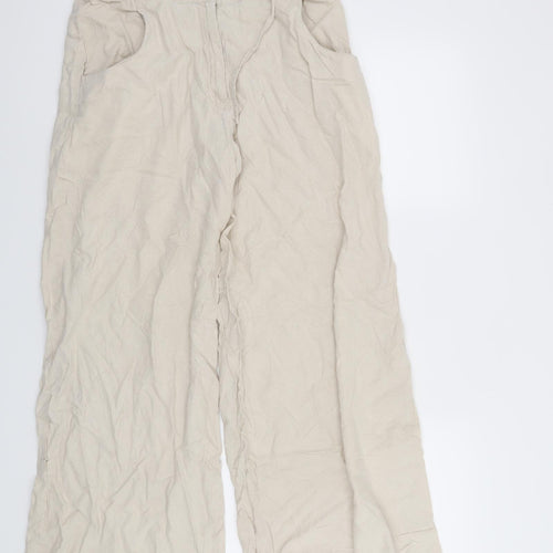 Preworn Womens Beige   Trousers  Size 12 L28 in