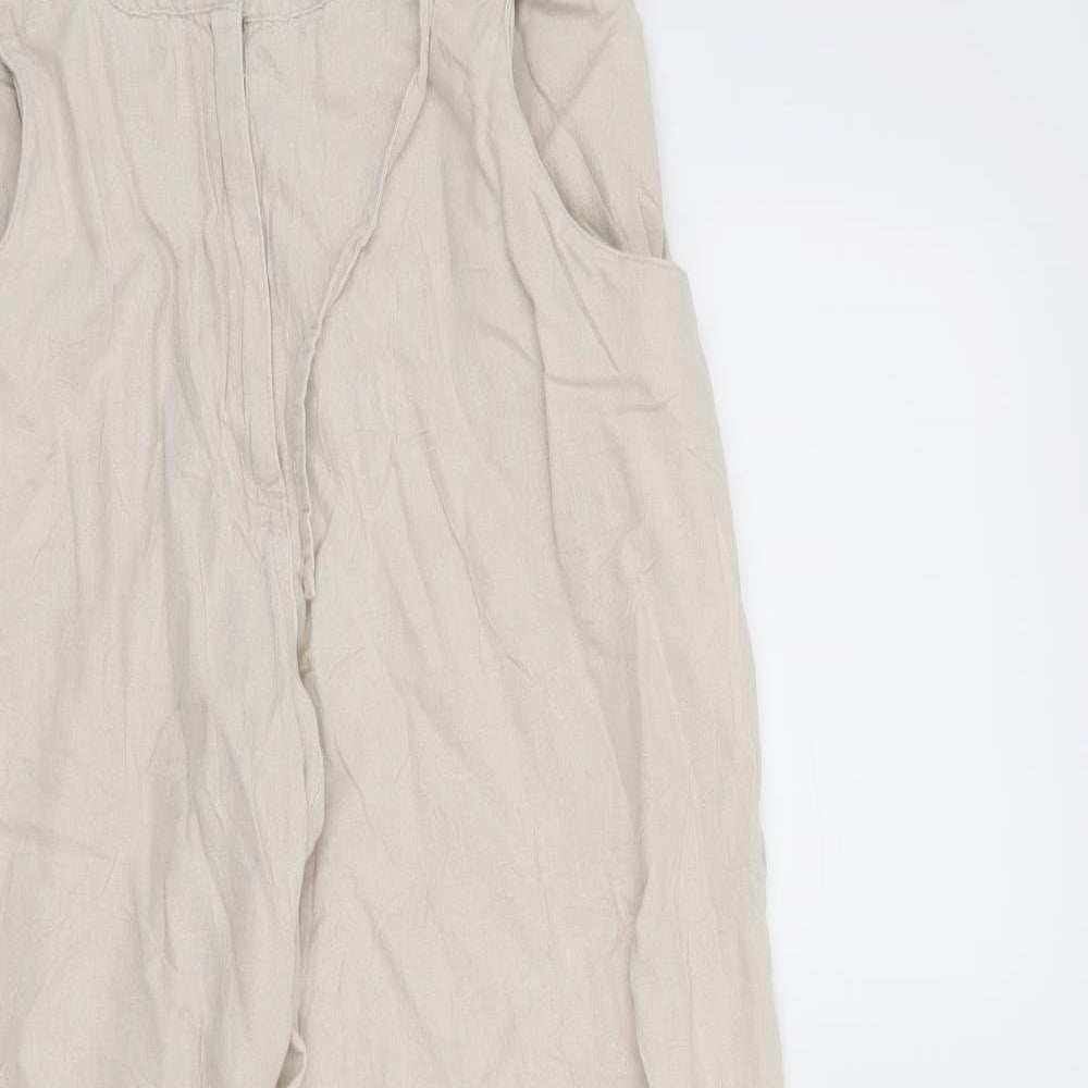 Preworn Womens Beige   Trousers  Size 12 L28 in