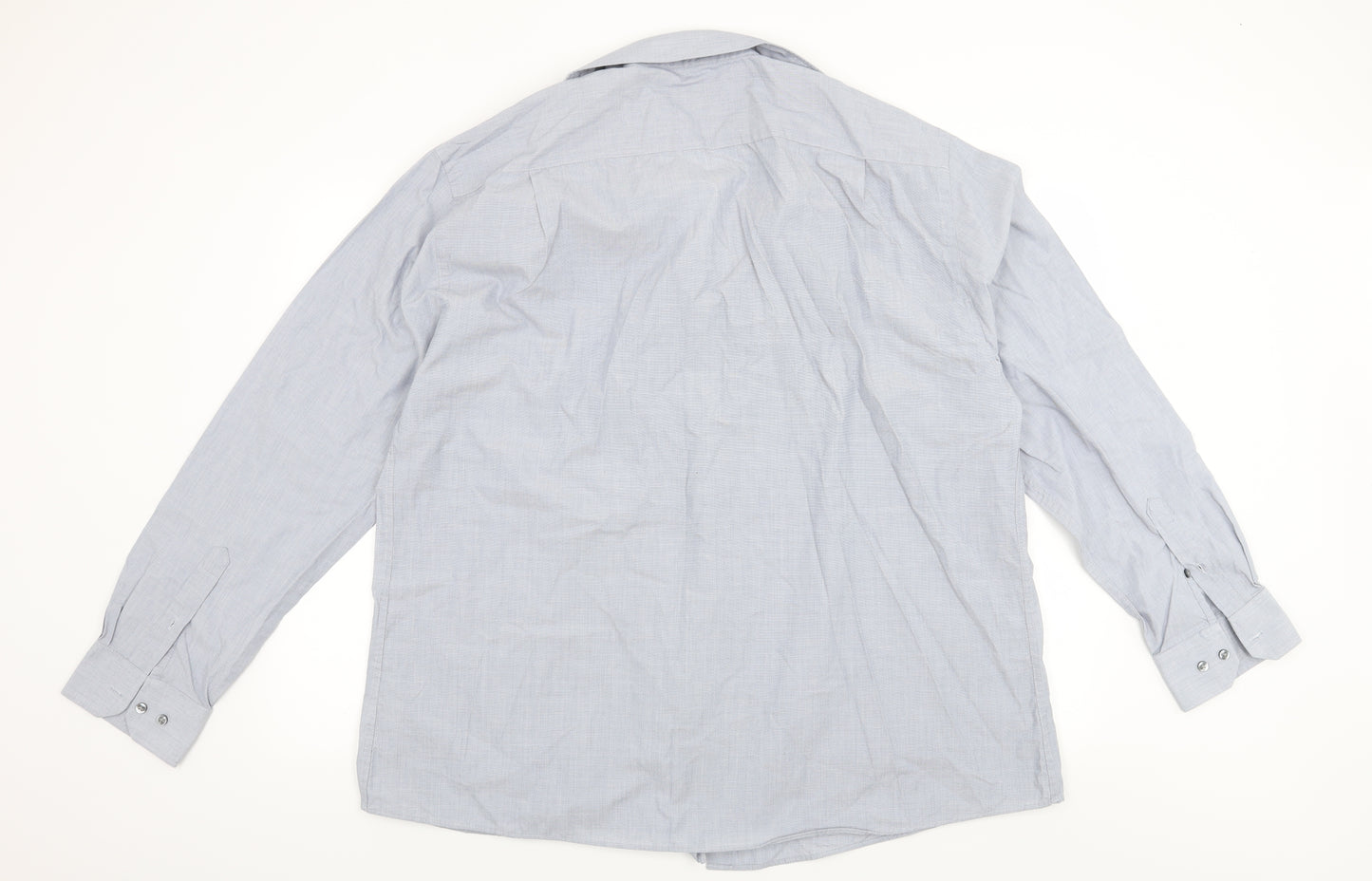Taylor & Cutter Mens Blue    Dress Shirt Size 18.5