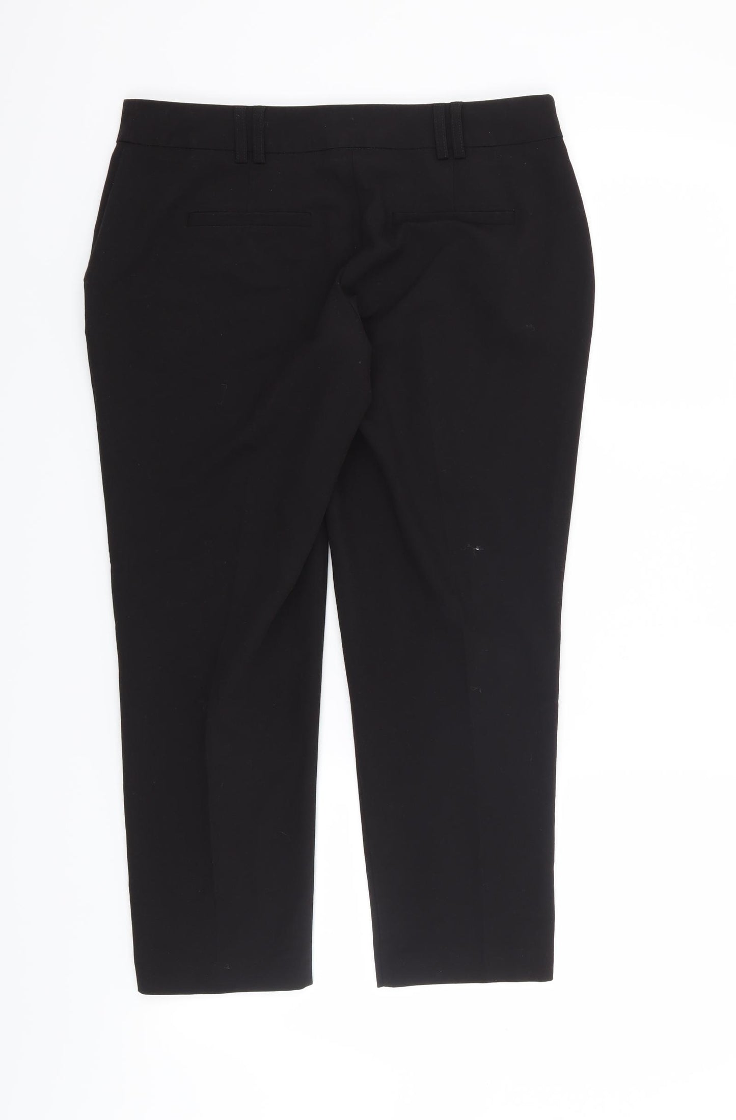 Dorothy Perkins Womens Black   Cropped Trousers Size 8 L22 in