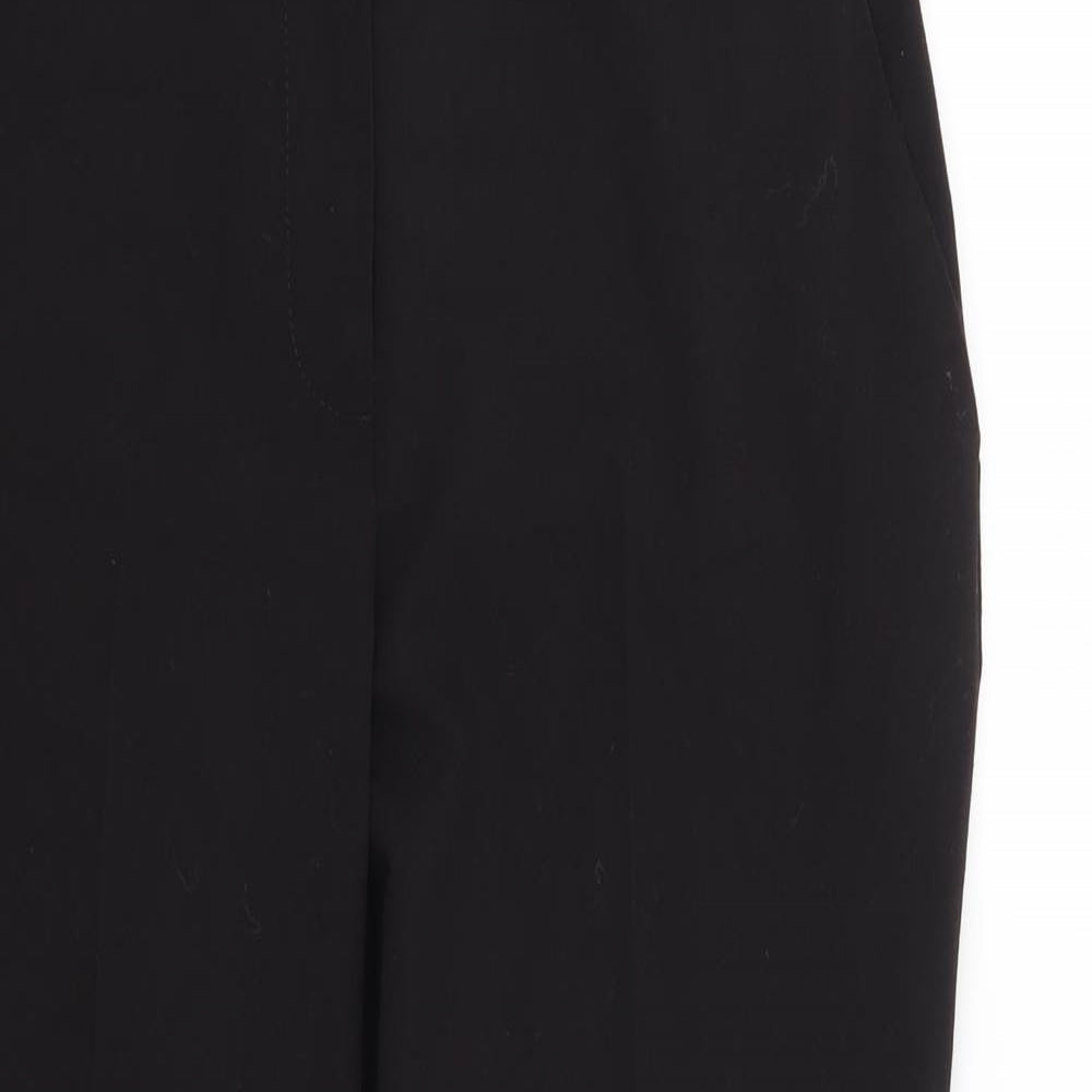 Dorothy Perkins Womens Black   Cropped Trousers Size 8 L22 in