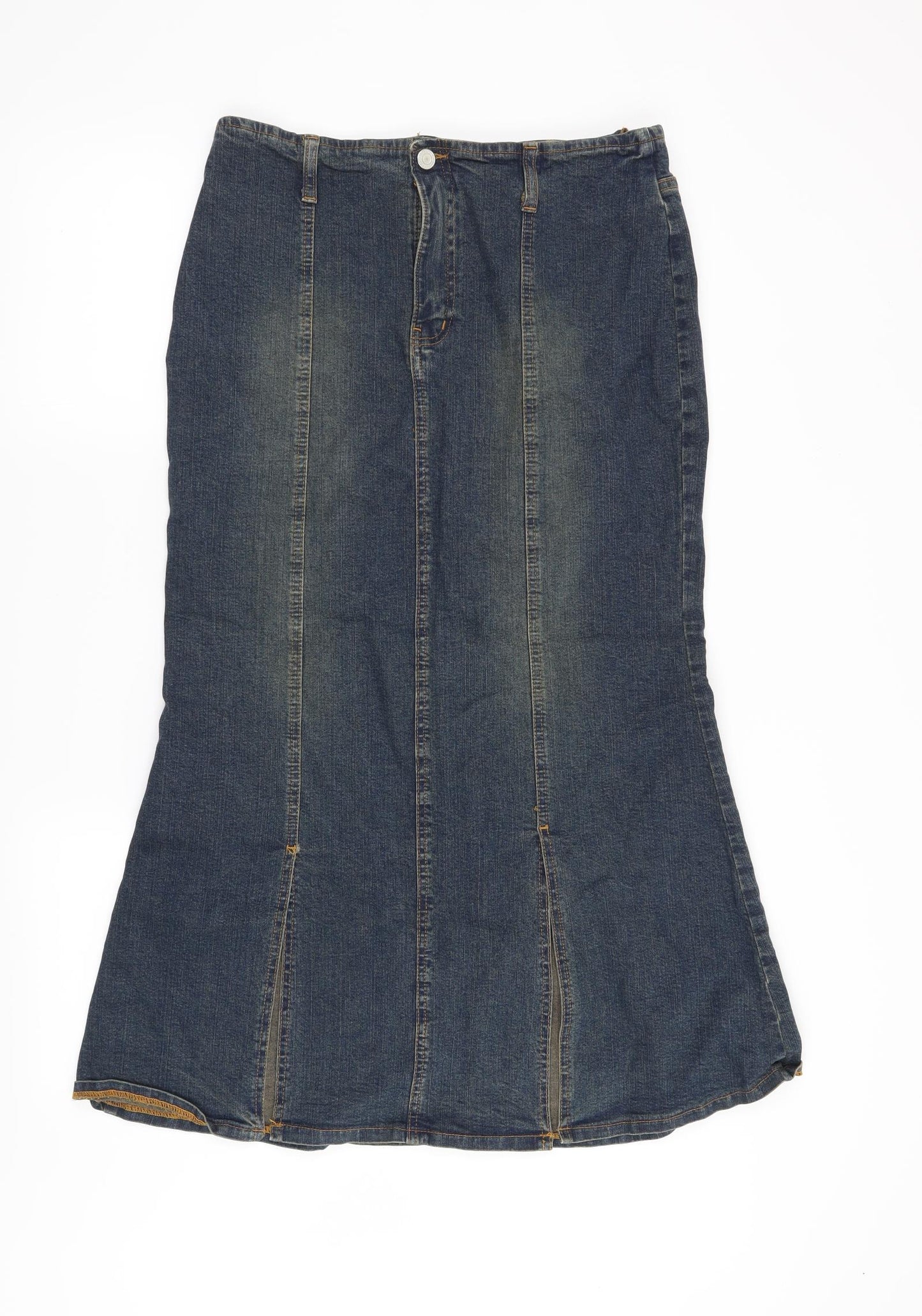 Diverse Womens Blue   A-Line Skirt Size 14