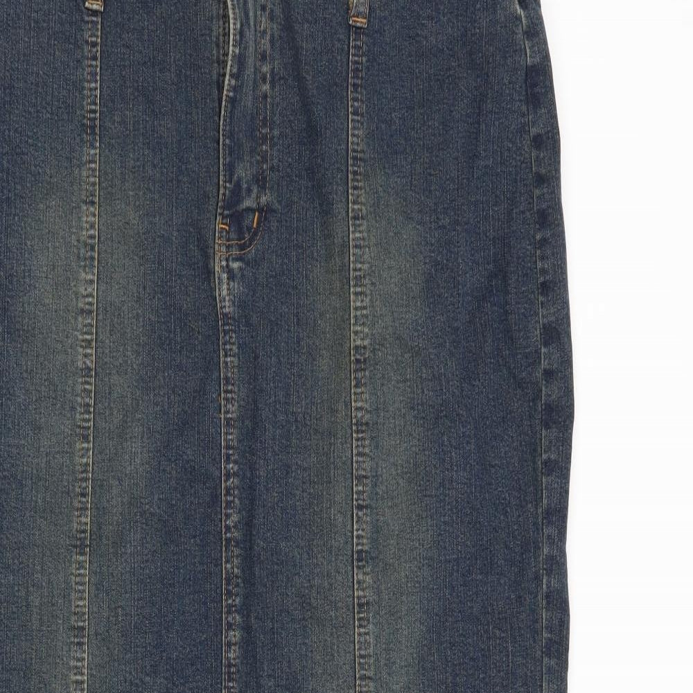 Diverse Womens Blue   A-Line Skirt Size 14