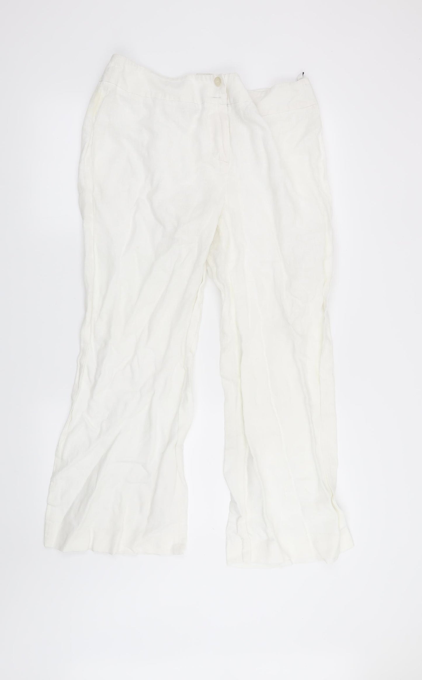 Kaliko Womens White   Trousers  Size 16 L27 in