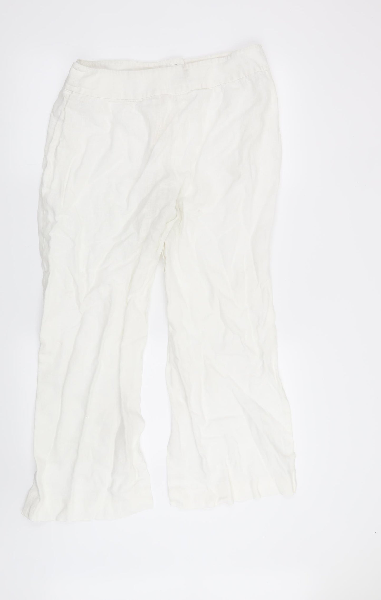 Kaliko Womens White   Trousers  Size 16 L27 in