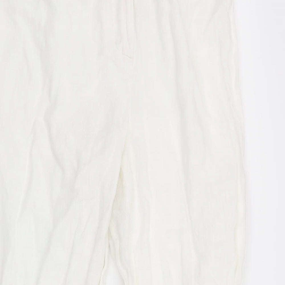 Kaliko Womens White   Trousers  Size 16 L27 in