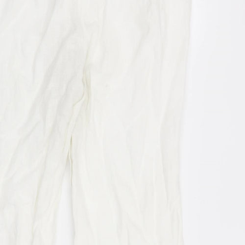 Kaliko Womens White   Trousers  Size 16 L27 in