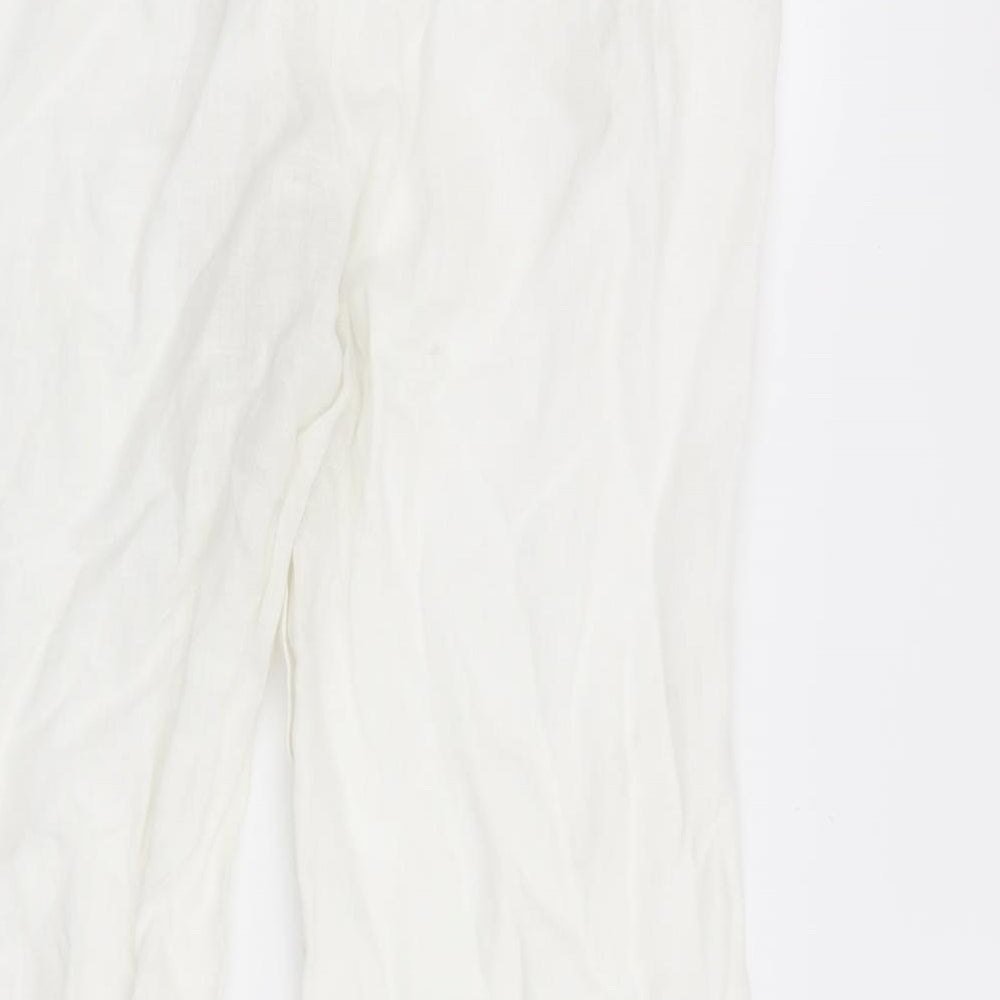 Kaliko Womens White   Trousers  Size 16 L27 in