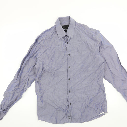Limited Collection Mens Blue Striped   Dress Shirt Size 15.5