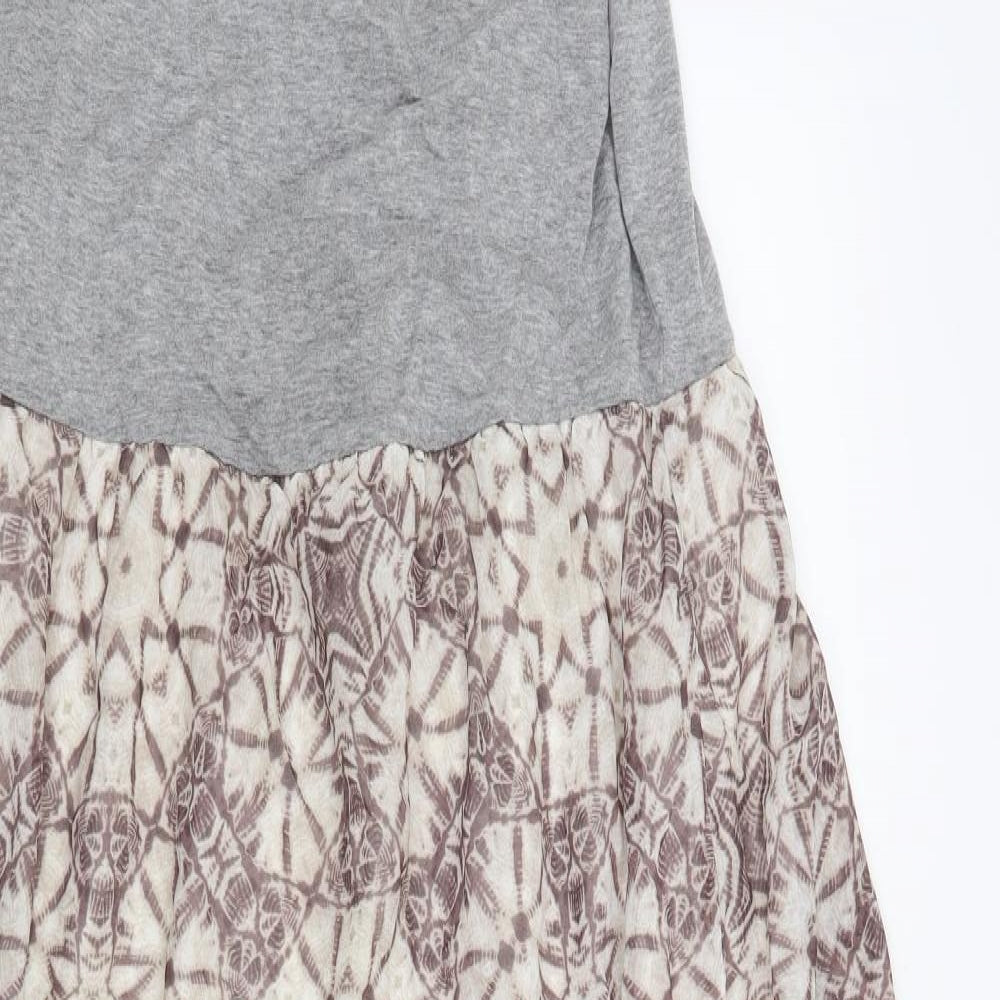 George Womens Beige Geometric  Maxi  Size 18