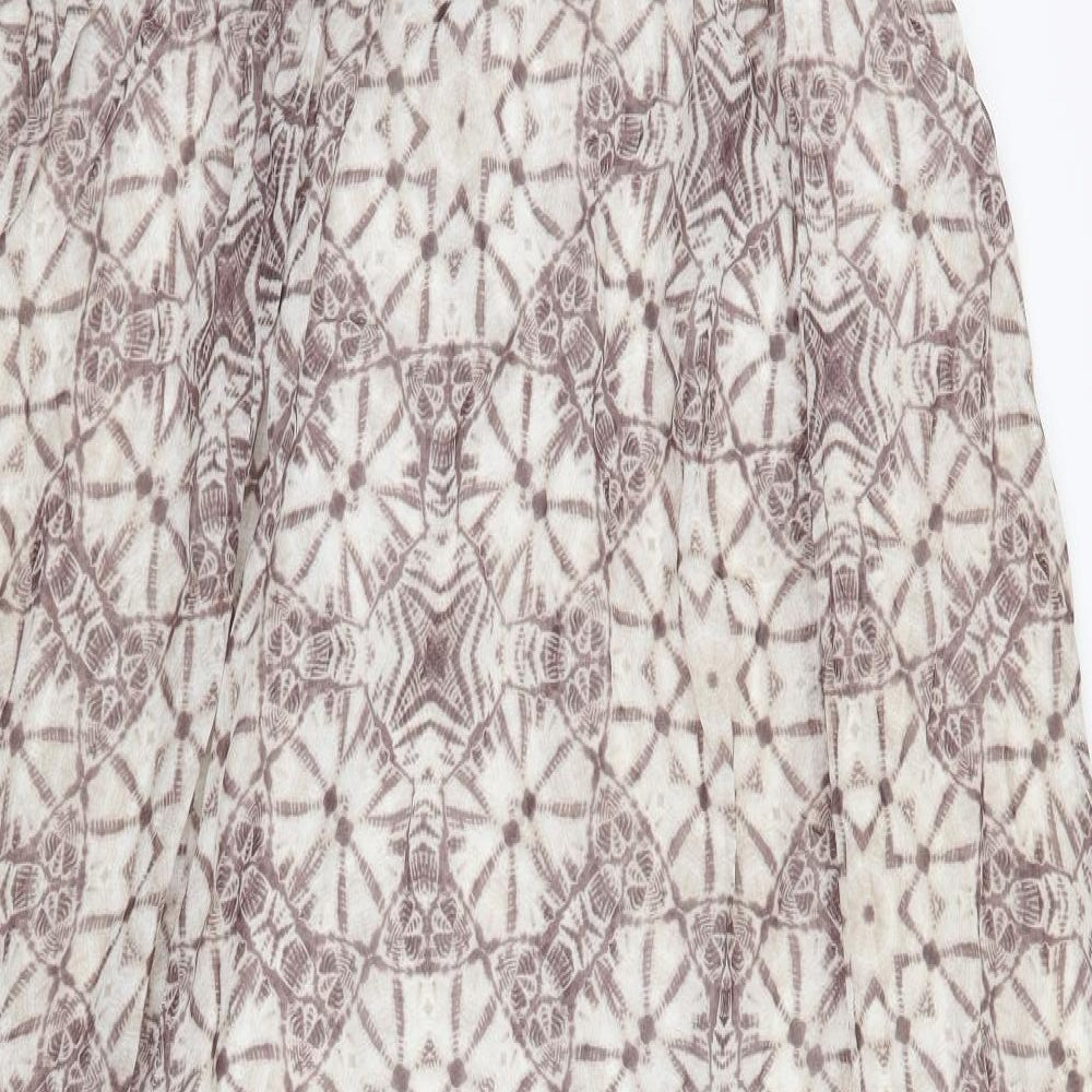 George Womens Beige Geometric  Maxi  Size 18