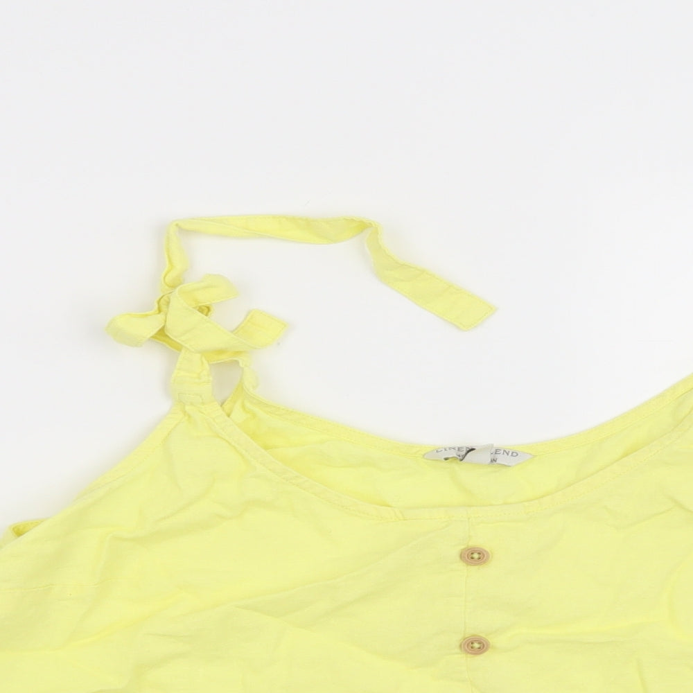 Monsoon Womens Yellow   Basic Blouse Size M