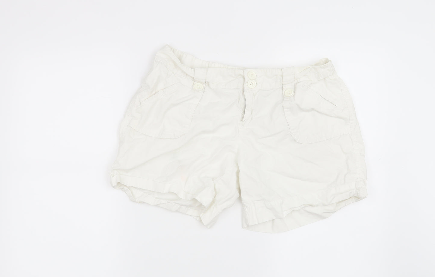 Papaya Womens White   Cargo Shorts Size 14