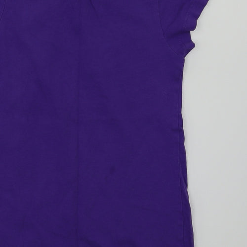 ice age  Girls Purple Animal Print  Basic T-Shirt Size 4-5 Years