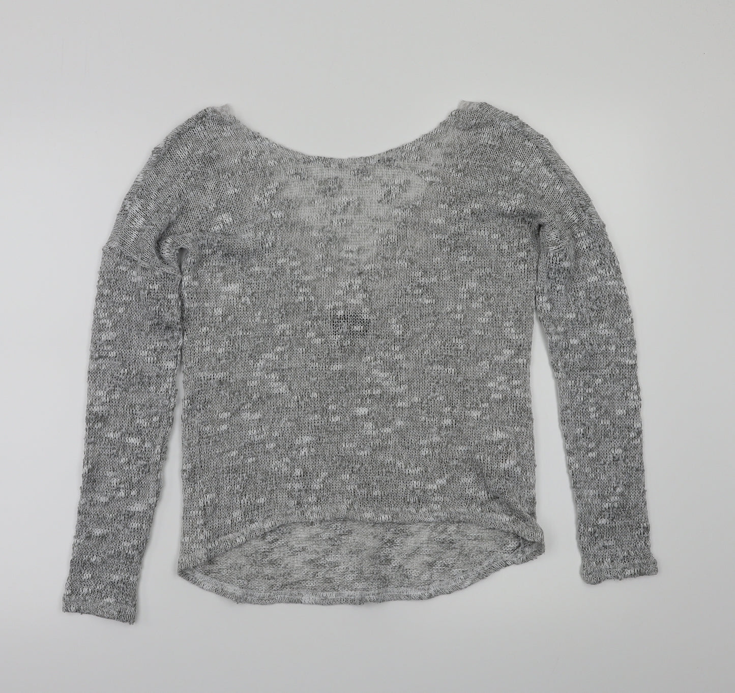 VILA Womens Grey Floral  Basic T-Shirt Size XS