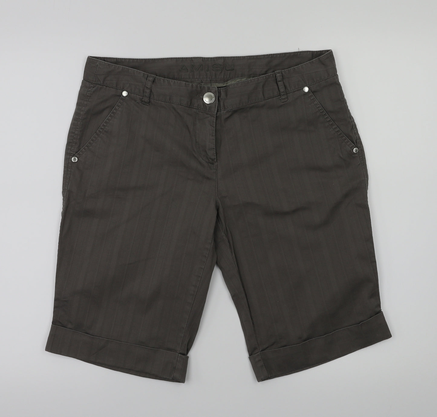 Amisu Mens Grey   Cargo Shorts Size 40