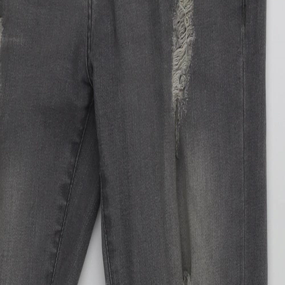 Preworn Womens Grey   Skinny Jeans Size 30 L29 in