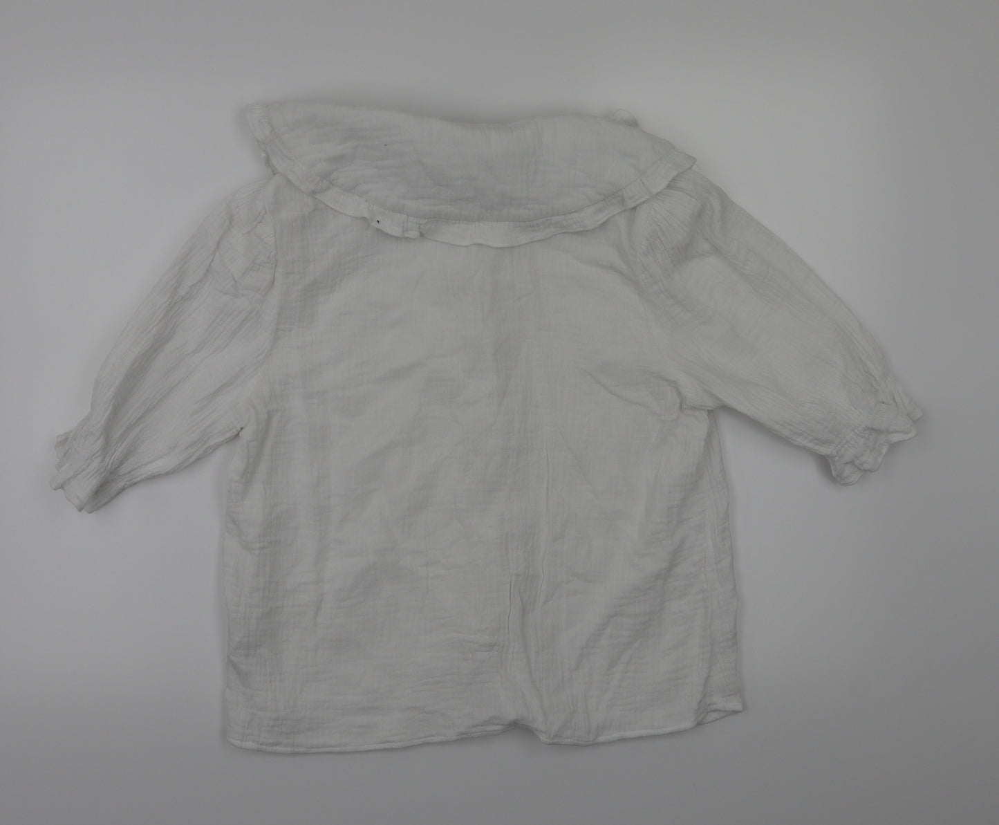 Cameo rose Womens White Floral  Basic T-Shirt Size 12