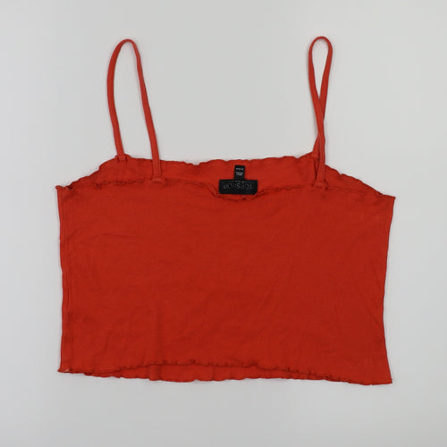 Topshop  Womens Red   Basic T-Shirt Size 16